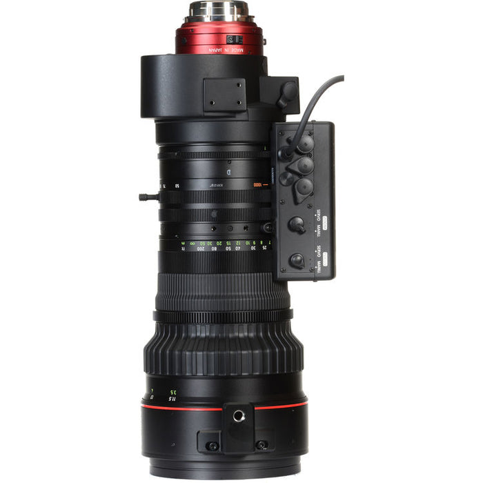Canon CINE-SERVO 50-1000mm cinema zoom lens with ARRI PL mount for long-range broadcast and film production