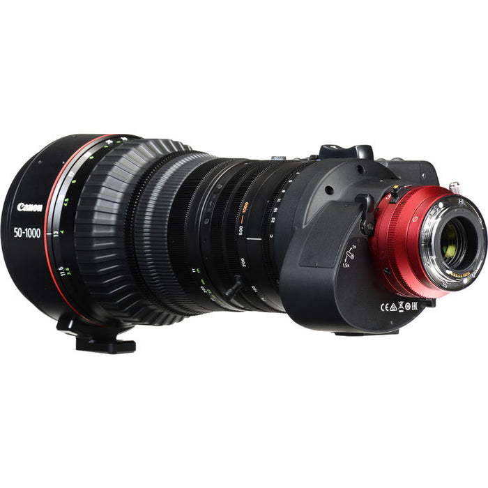 Canon CINE-SERVO 50-1000mm cinema zoom lens with EF mount for long-range broadcast, sports, and wildlife production