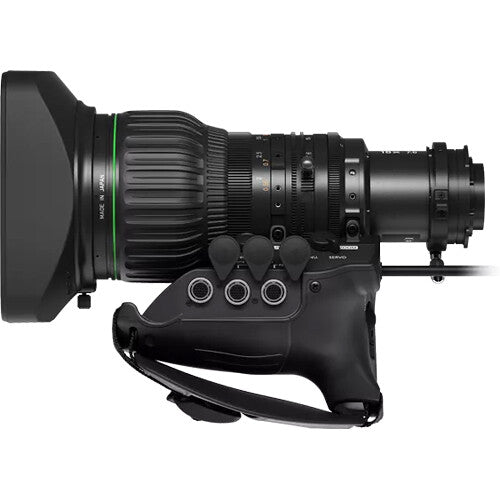 Canon CJ18ex7.6B KASE S 4K UHDgc 2/3 inch 18x broadcast servo lens with Type-S drive and 7.6-137mm range