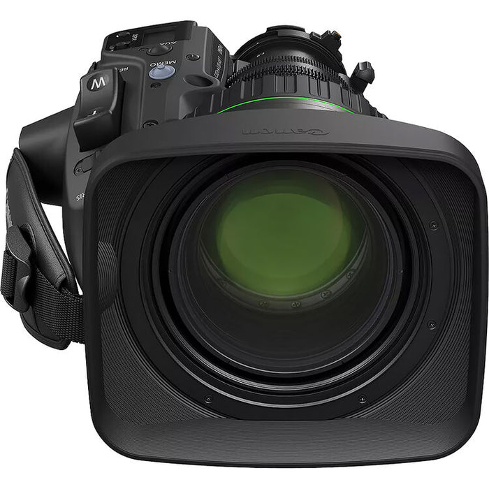 Canon CJ27ex7.3B IASE T 2/3 inch UHD 27x portable broadcast lens with 7.3-197mm range and 2x extender