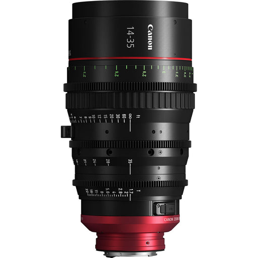 Canon CN-E 14-35mm T1.7 L F Cine Zoom Lens (EF Mount) – high-performance wide-angle cinema lens with superb optical quality and smooth operation.