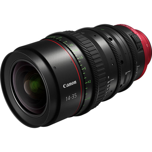 Canon CN-E 14-35mm T1.7 L F Cine Zoom Lens (EF Mount) – high-performance wide-angle cinema lens with superb optical quality and smooth operation.