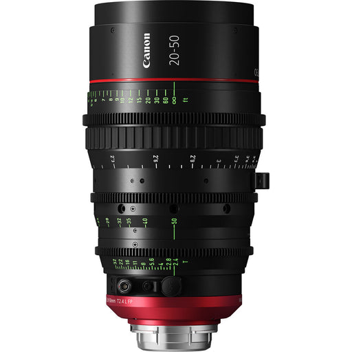 Canon CN-E 20-50mm T2.4 L FP Cinema Zoom Lens (PL Mount) – Wide-angle, 4K-ready lens with high optical performance for professional filmmakers.