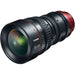 Canon CN-E 30-105mm T2.8 EF Mount Compact Cinema Zoom Lens for high-quality video production with smooth focus and precise aperture control.