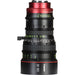 Canon CN-E 30-105mm T2.8 EF Mount Compact Cinema Zoom Lens for high-quality video production with smooth focus and precise aperture control.