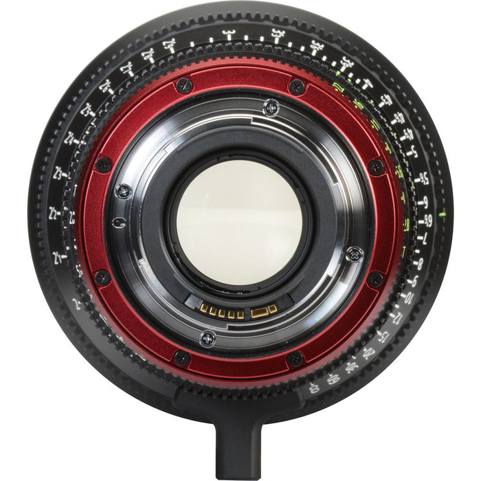 Canon CN-E 30-105mm T2.8 EF Mount Compact Cinema Zoom Lens for high-quality video production with smooth focus and precise aperture control.