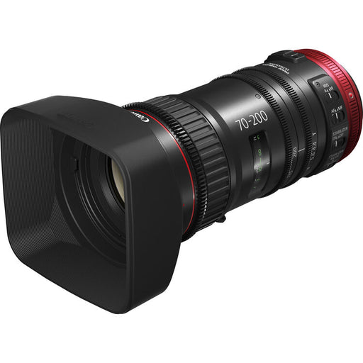Canon CN-E 70-200mm T4.4 Compact-Servo cine zoom lens with EF mount for broadcast, sports, and documentary production