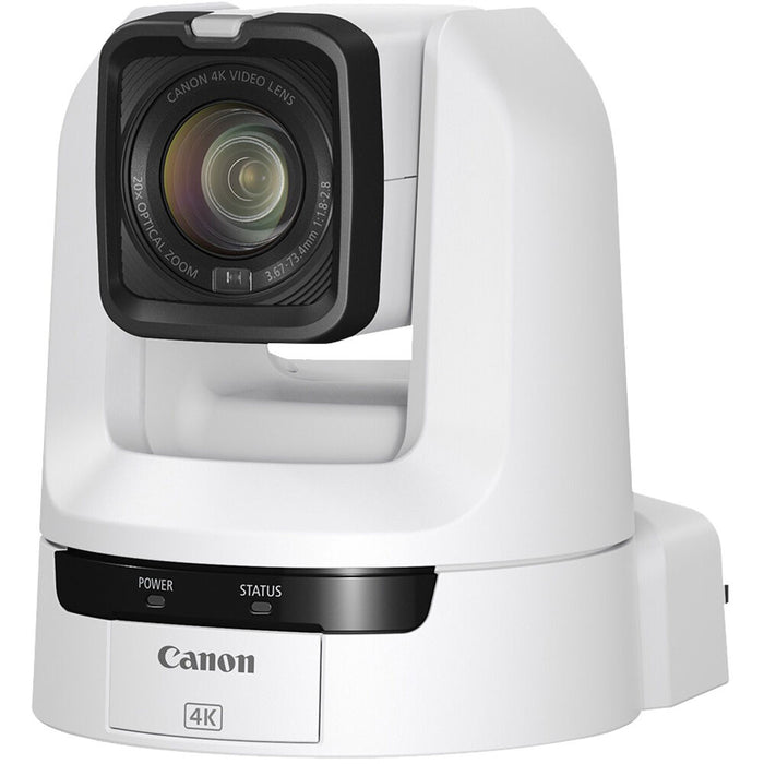 Canon CR-N100W 4K PTZ Camera with 20x Optical Zoom, designed for high-quality live streaming and professional video production.