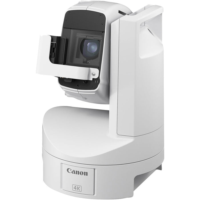 Canon CR-X300W 4K outdoor PTZ camera with 20x optical zoom, ideal for broadcast, live events, and security applications in all weather conditions.