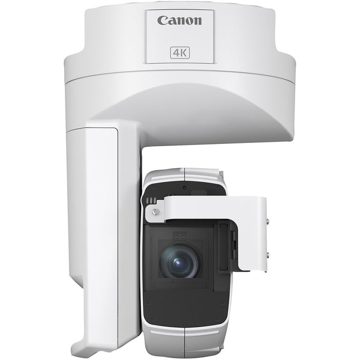 Canon CR-X300W 4K outdoor PTZ camera with 20x optical zoom, ideal for broadcast, live events, and security applications in all weather conditions.