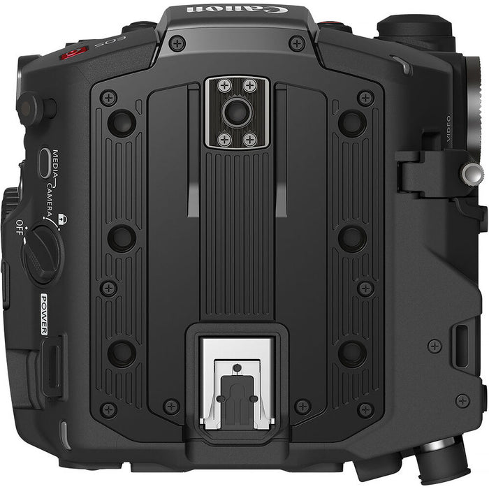 Front view of the Canon EOS C400 6K Full-Frame Cinema Camera with RF mount