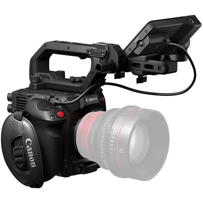 Front view of the Canon EOS C400 6K Full-Frame Cinema Camera with RF mount
