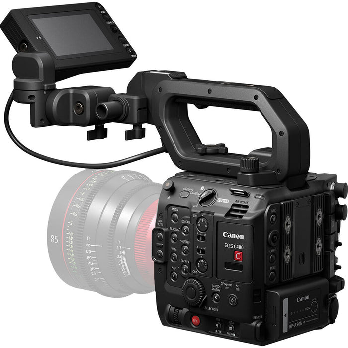 Front view of the Canon EOS C400 6K Full-Frame Cinema Camera with RF mount
