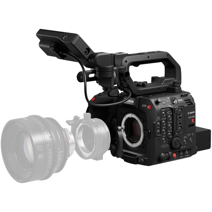 Front view of the Canon EOS C400 6K Full-Frame Cinema Camera with RF mount