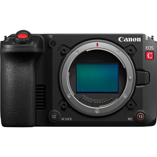 Canon EOS C50 full-frame cinema camera with RF mount, compact professional video production system