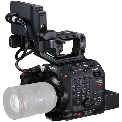 Canon EOS C500 Mark II 5.9K full-frame cinema camera, featuring a modular design, Dual Pixel CMOS AF, and internal Cinema RAW Light recording.