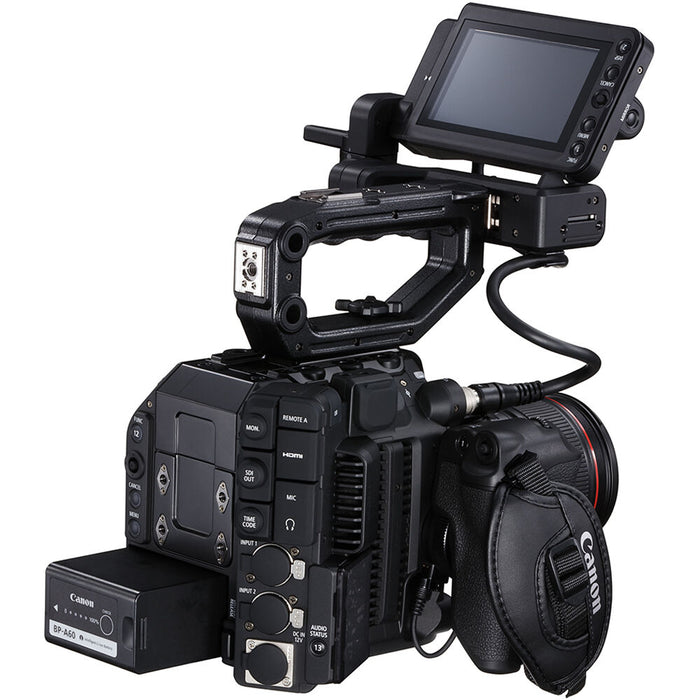 Canon EOS C500 Mark II 5.9K full-frame cinema camera, featuring a modular design, Dual Pixel CMOS AF, and internal Cinema RAW Light recording.