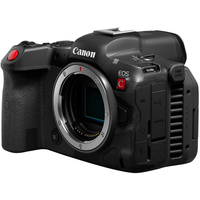 Canon EOS R5C mirrorless hybrid camera with 8K video recording, advanced autofocus, and professional filmmaking features.