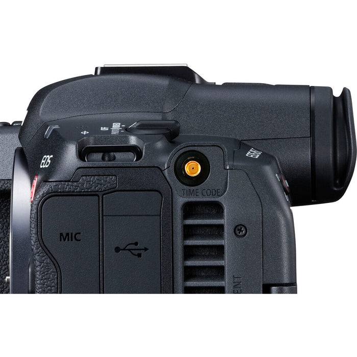 Canon EOS R5C mirrorless hybrid camera with 8K video recording, advanced autofocus, and professional filmmaking features.