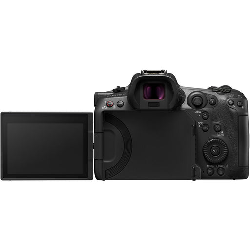 Canon EOS R5C mirrorless hybrid camera with 8K video recording, advanced autofocus, and professional filmmaking features.