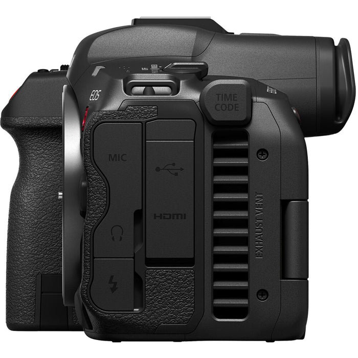 Canon EOS R5C mirrorless hybrid camera with 8K video recording, advanced autofocus, and professional filmmaking features.