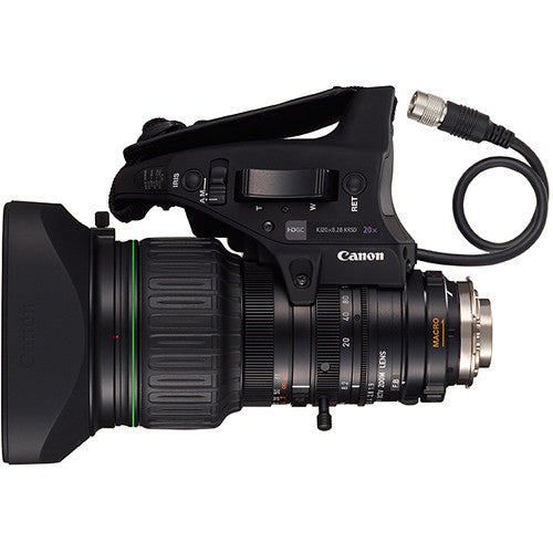 Canon KJ20x8.2B KRSD 2/3 inch HDgc ENG lens with 8.2-164mm focal range and 20x zoom