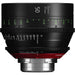 Canon Sumire Prime 50mm T1.3 cinema lens with PL mount and feet scale for full-frame cinematic production