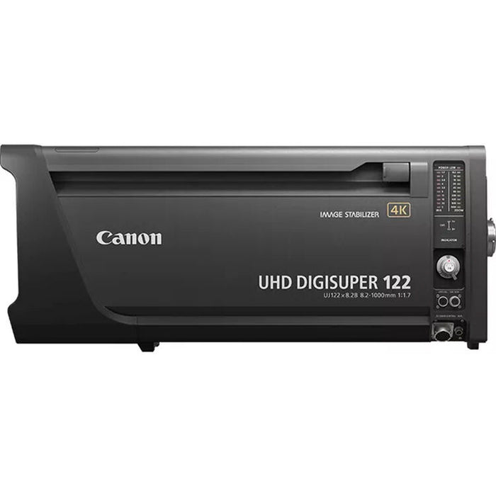 Canon UJ122x8.2B IE-D UHD DIGISUPER 122x 4K broadcast box lens with 8.2-1000mm range and extender