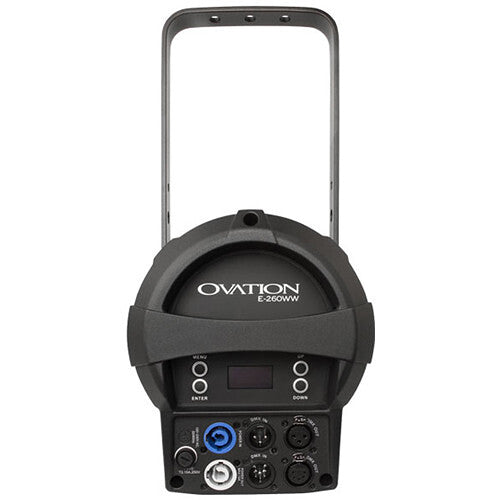 CHAUVET Professional Ovation E-260CW-2 cool white LED ellipsoidal engine with 5452K output for theatre, broadcast, studio, and live event lighting.