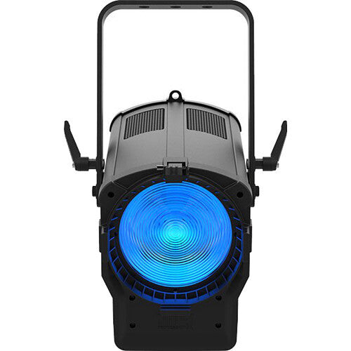 RGBAL LED Fresnel-style fixture with motorized zoom for theatrical, broadcast, worship, studio, and live event lighting applications.