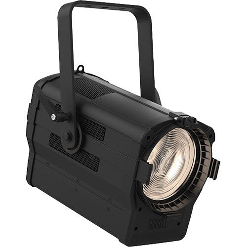 Variable white LED Fresnel-style fixture with motorized zoom for theatrical, broadcast, worship, studio, and live production lighting.