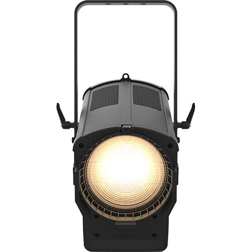 High-output variable white LED Fresnel-style fixture with motorized zoom for theatrical, broadcast, studio, worship, and live production lighting.