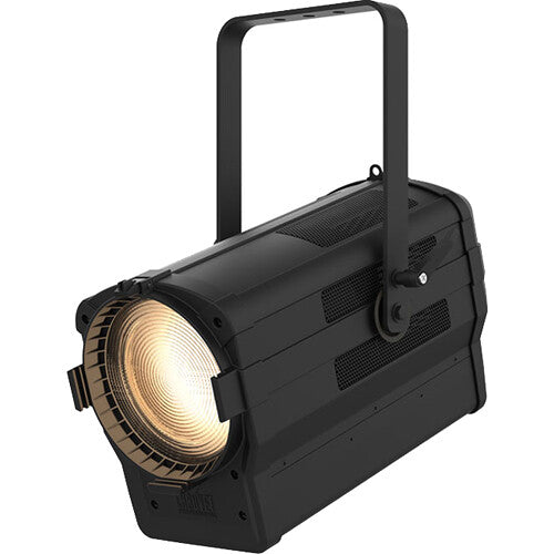 High-output variable white LED Fresnel-style fixture with motorized zoom for theatrical, broadcast, studio, worship, and live production lighting.