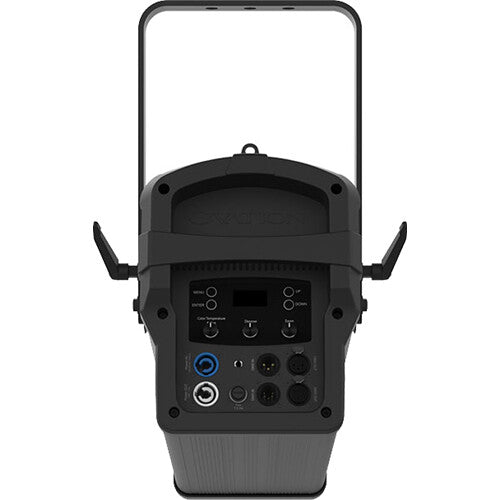 High-output variable white LED Fresnel-style fixture with motorized zoom for theatrical, broadcast, studio, worship, and live production lighting.