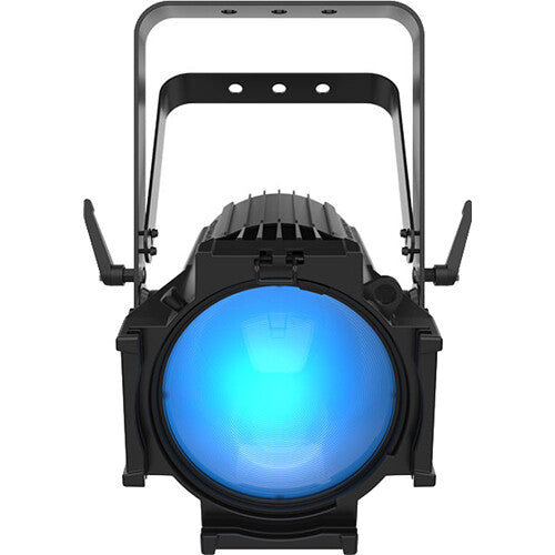 CHAUVET Professional Ovation P-56FC-2 compact silent RGBAL PAR light for theatrical, broadcast, film, and architectural lighting applications.
