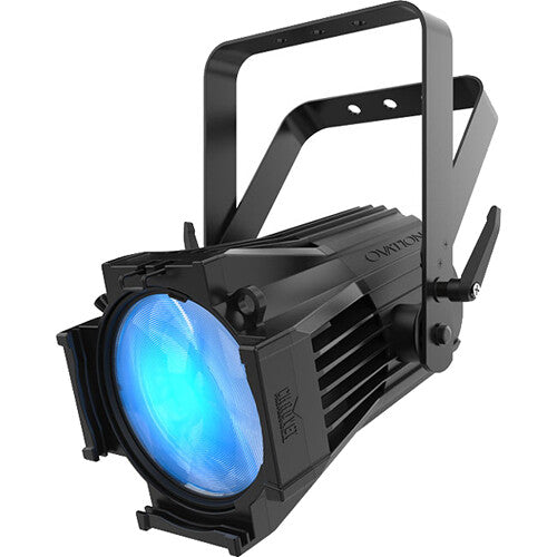 CHAUVET Professional Ovation P-56FC-2 compact silent RGBAL PAR light for theatrical, broadcast, film, and architectural lighting applications.