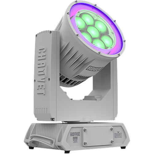 CHAUVET Professional Rogue Outcast 1 BeamWash M RGB LED moving head fixture with LED ring effects and outdoor-rated design