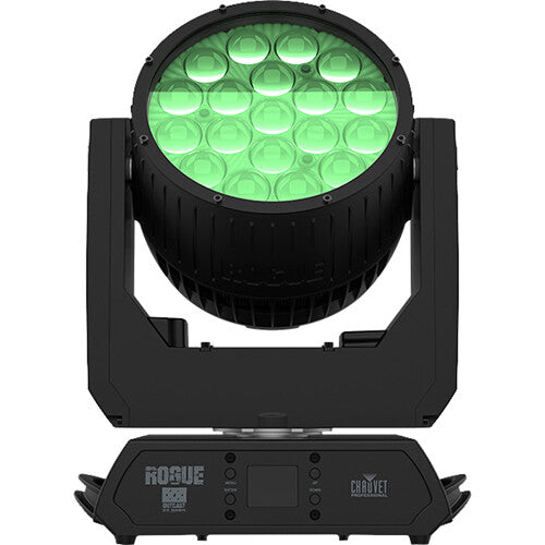 CHAUVET Professional Rogue Outcast 2X Wash IP65-rated outdoor moving head wash fixture with motorized zoom and advanced color mixing
