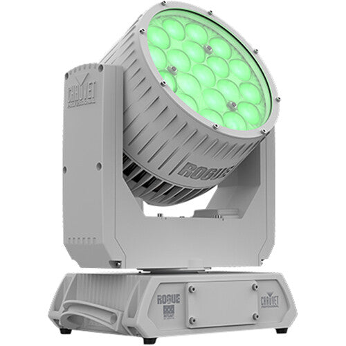 CHAUVET Professional Rogue Outcast 2X Wash M RGB LED moving head wash fixture with LED ring effects and outdoor-rated construction