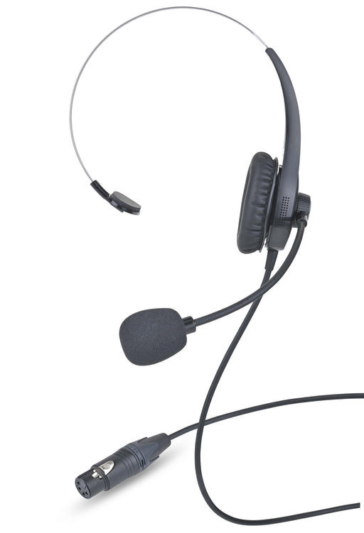 Clear-Com CC-28 single-sided professional intercom headset with 4-pin XLR connector