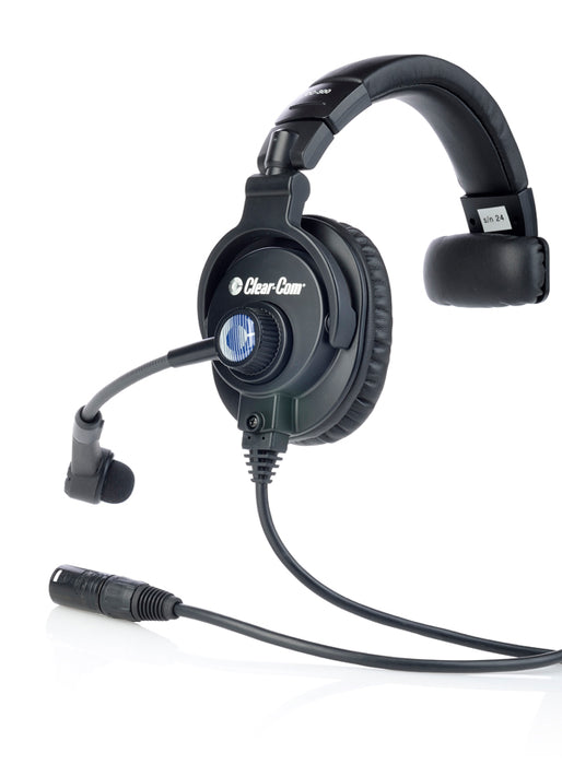 Clear-Com CC-300 single-ear professional intercom headset with 4-pin XLR connector