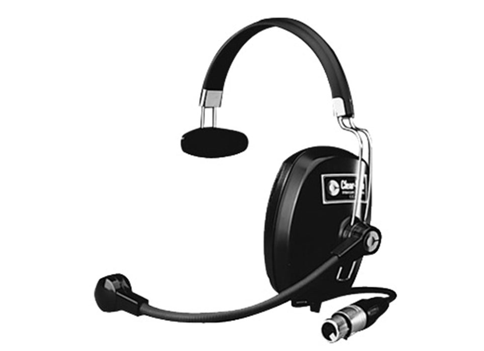 Clear-Com CC-40 single-ear intercom headset with 4-pin XLR connector for professional communication systems