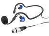 Clear-Com CC-70 dual in-ear communication headset with 4-pin XLR connector for professional intercom systems