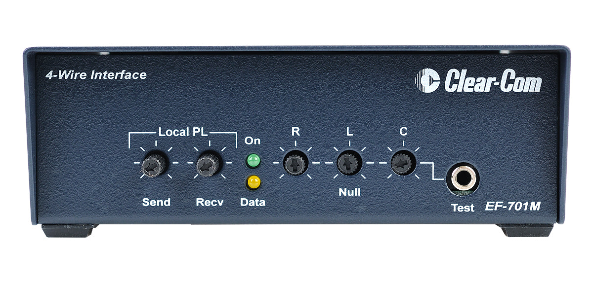 Clear-Com EF-701M 4-wire interface for connecting external audio systems to Clear-Com intercom networks
