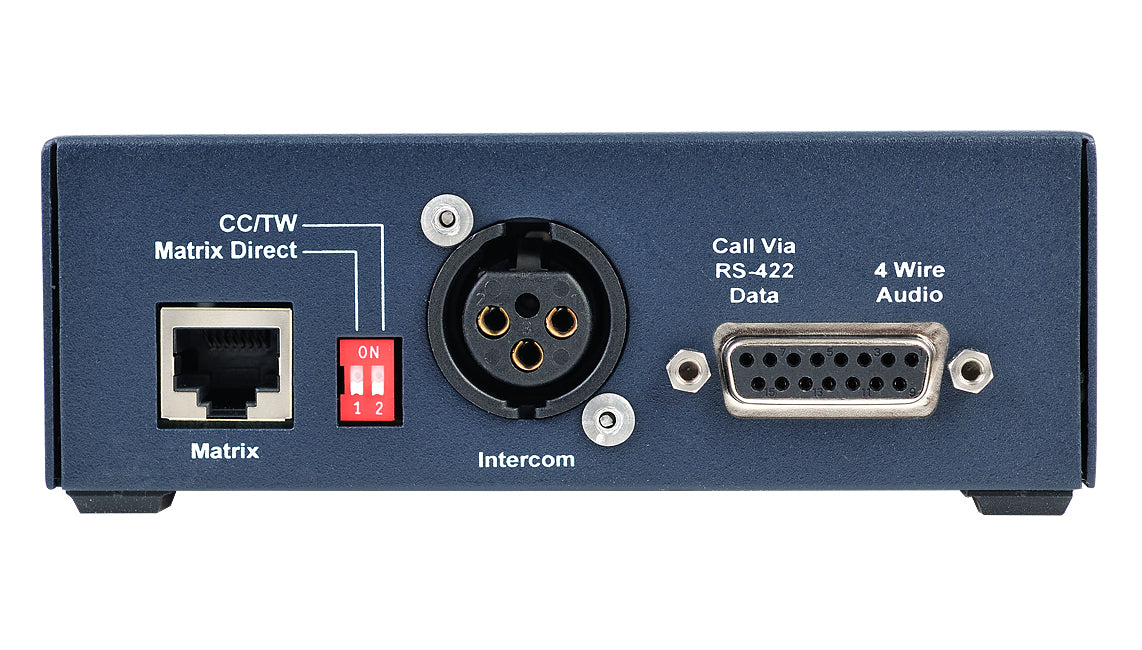 Clear-Com EF-701M 4-wire interface for connecting external audio systems to Clear-Com intercom networks