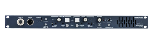 Clear-Com MS-702 two-channel analog intercom main station with headset and built-in speaker