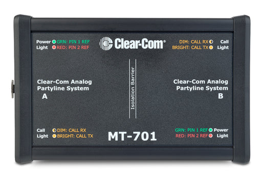 Clear-Com MT-701 isolation box for isolating and testing intercom beltpacks