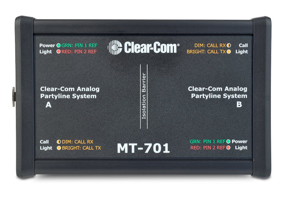 Clear-Com MT-701 isolation box for isolating and testing intercom beltpacks