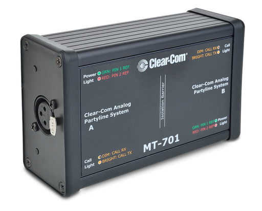 Clear-Com MT-701 isolation box for isolating and testing intercom beltpacks