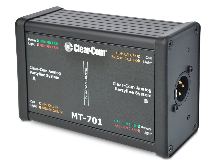 Clear-Com MT-701 isolation box for isolating and testing intercom beltpacks